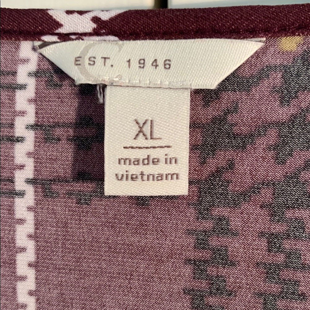 Cato Multi-colored Tunic Blouse EUC - Picture 4 of 9